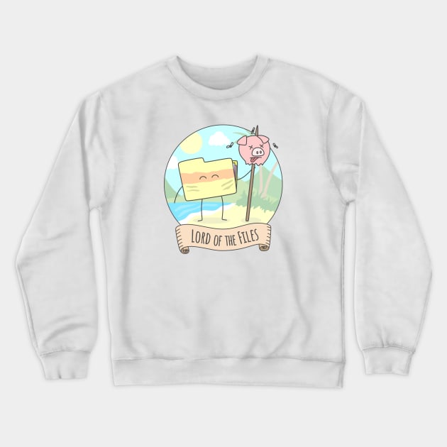 Lord of the Files Crewneck Sweatshirt by sombrasblancas